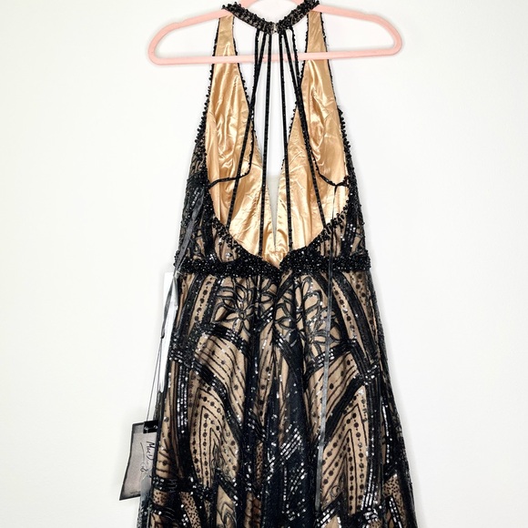 Mac Duggal 67583 Black/Nude Ball Gown NWT - Picture 3 of 6